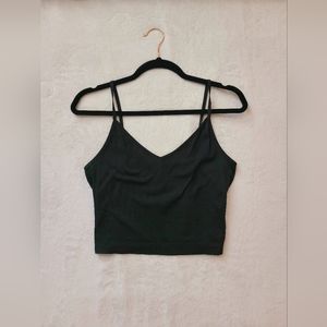 Black Crop Tank Top